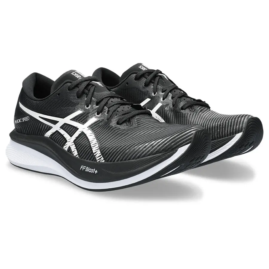 Giày Asics Magic Speed 3 2E Wide 'Black White' 1011B704-001 - Ảnh 4