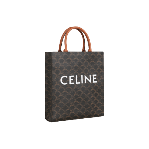 Túi Celine Small Cabas Vertical Triomphe Canvas And Calfskin 191542BZK-04LU - Ảnh 5