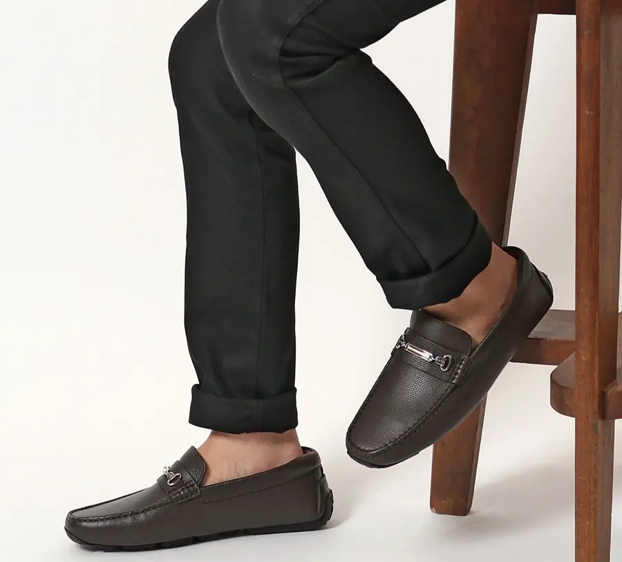 Alternative view of Giày BALLY Black Leather Driver Moccasins 6227955