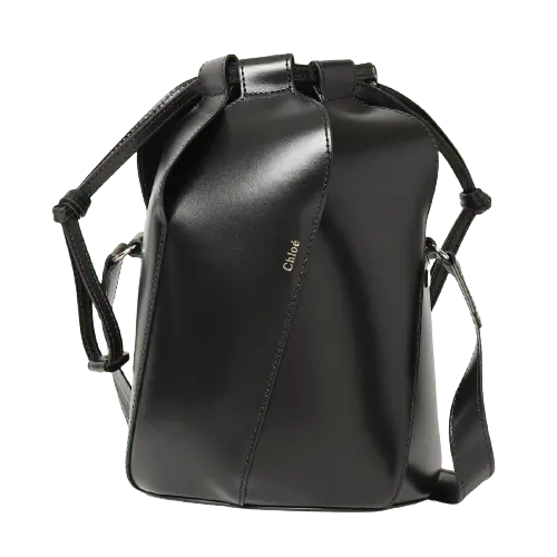 Túi Chloe' Black Bucket Bag CHC21AS401F14-001