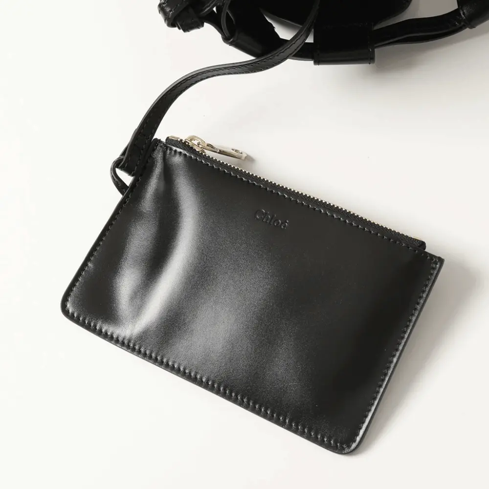 Túi Chloe' Black Bucket Bag CHC21AS401F14-001 - Ảnh 4