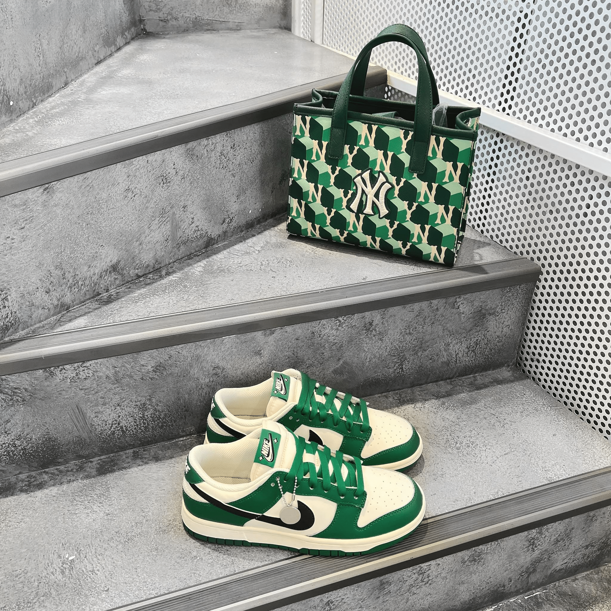 Giày Nike Dunk Low Retro SE Jackpot 'Malachite' DR9654-100 - Ảnh 7