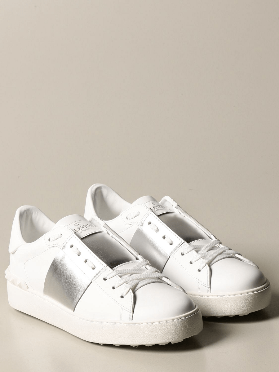 Giày Valentino Men Shoes Leather Trainers Sneakers Open PY2S0830FLR857 - Ảnh 5