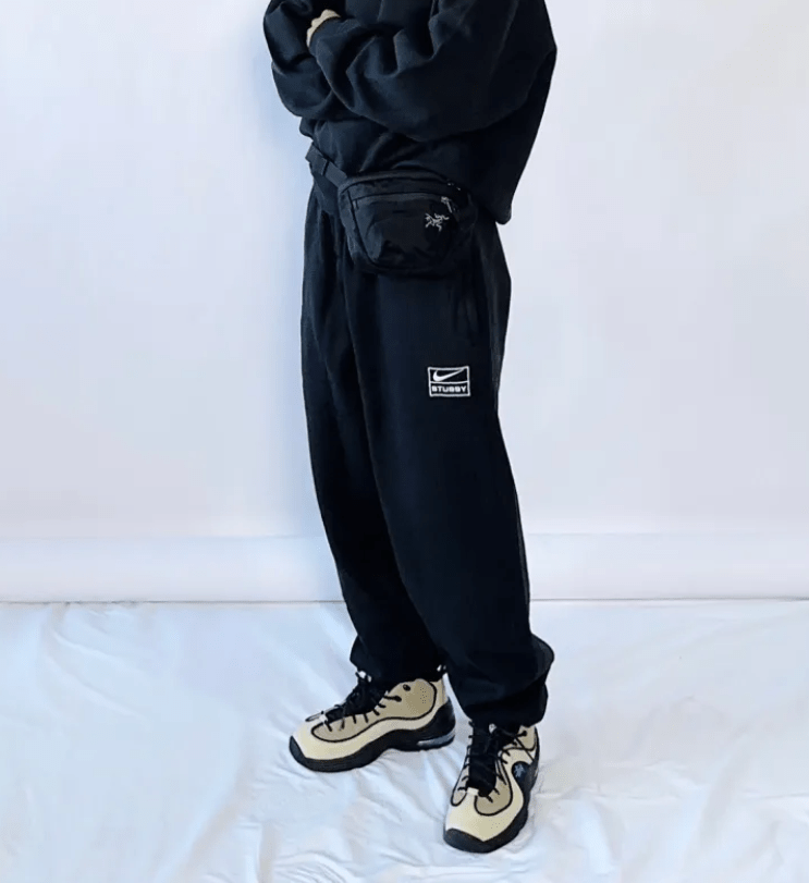 Quần Nike x Stussy Washed Sweatpants 'Black' DO5296-010 - Ảnh 4