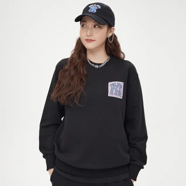 Áo MLB Like Back Quare Sprint Sweatshirt NY Yankees 3AMTL0414-50BKS - Ảnh 6