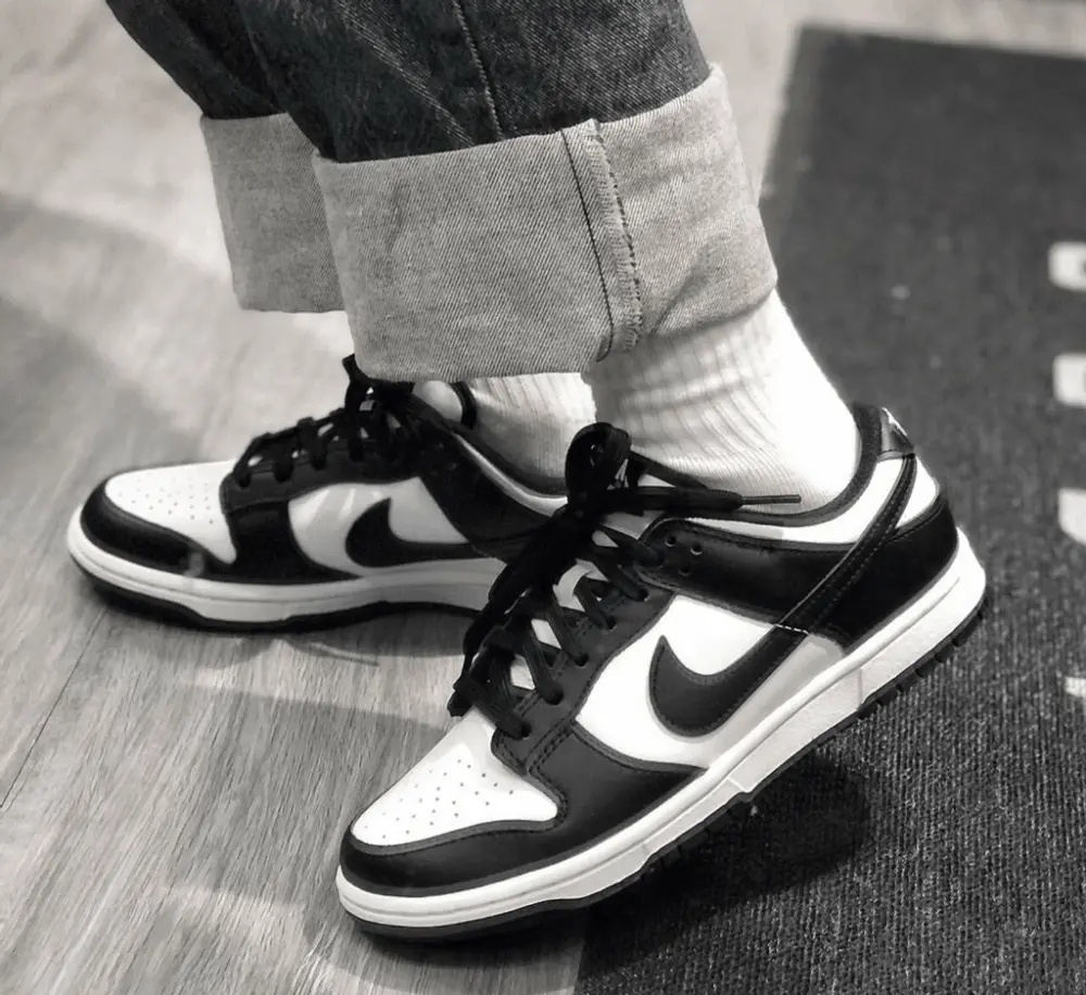 Giày Nike Dunk Low White Black 2021 (W) DD1503-101 - Ảnh 3