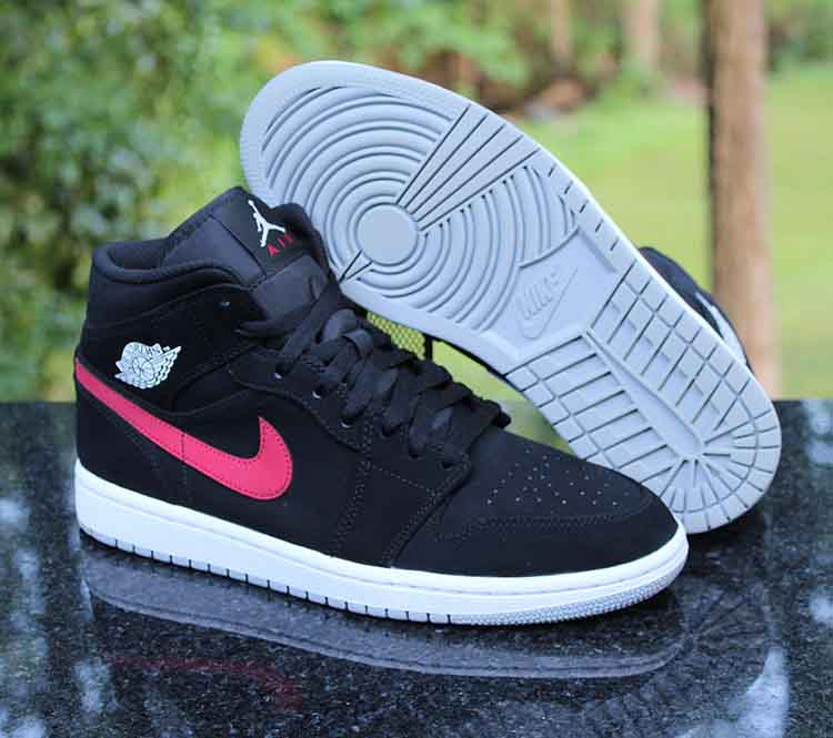 Giày Nike Air Jordan 1 Mid 'Multicolor Swoosh Black' 554724-065 - Ảnh 5