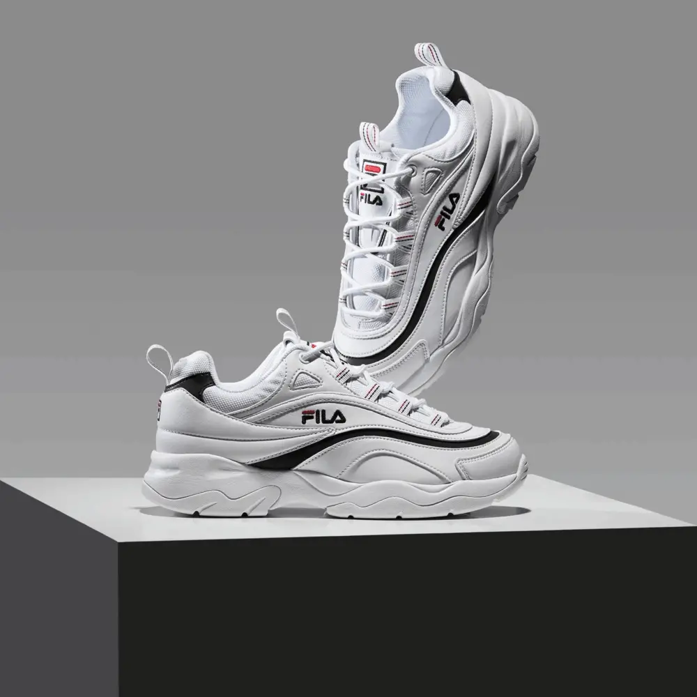 Giày Fila Ray 'White Navy' FS1SIA3061X-WBK - Ảnh 4