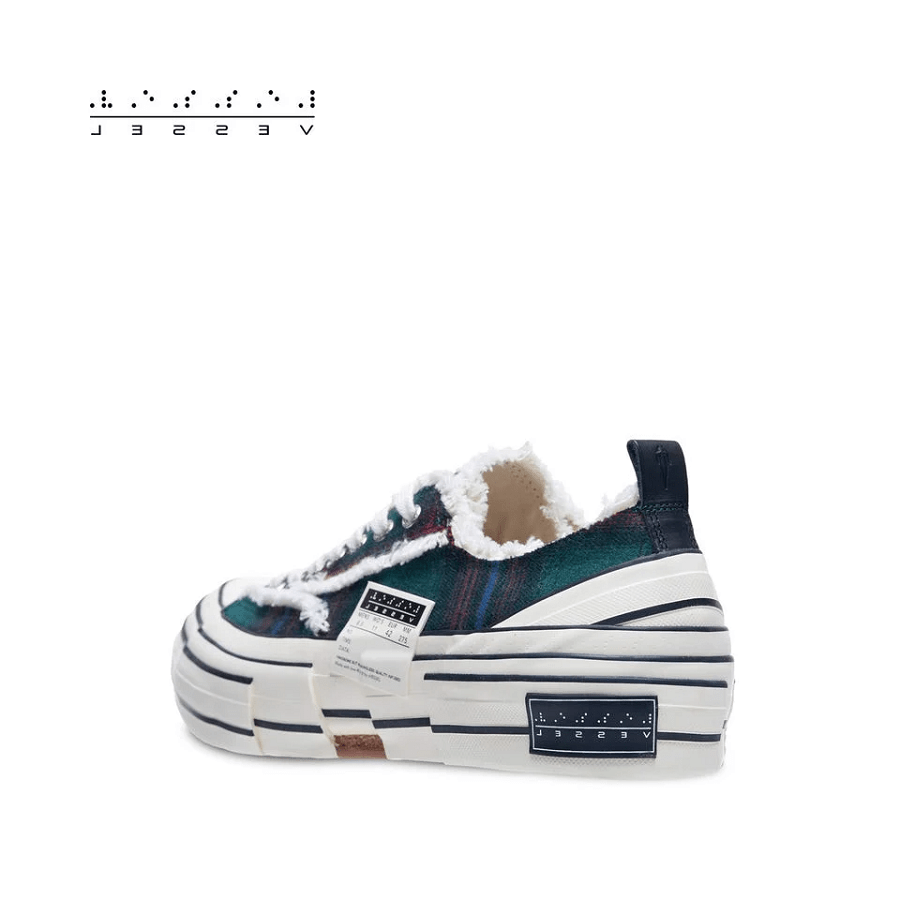 Giày xVESSEL G.O.P Lows 'Forrest Green Plaid' - Ảnh 3