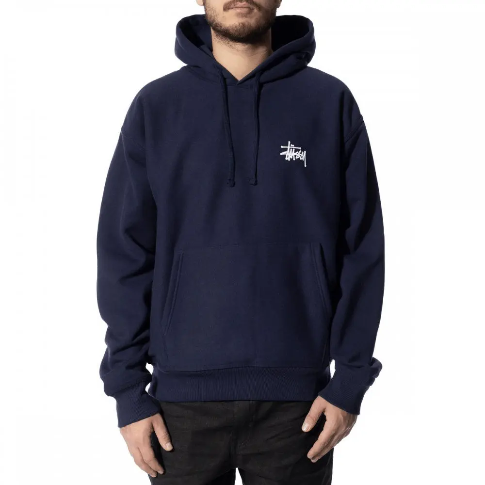 Áo Basic Hoodie Stussy 'Navy' 1924762-NAVY - Ảnh 4