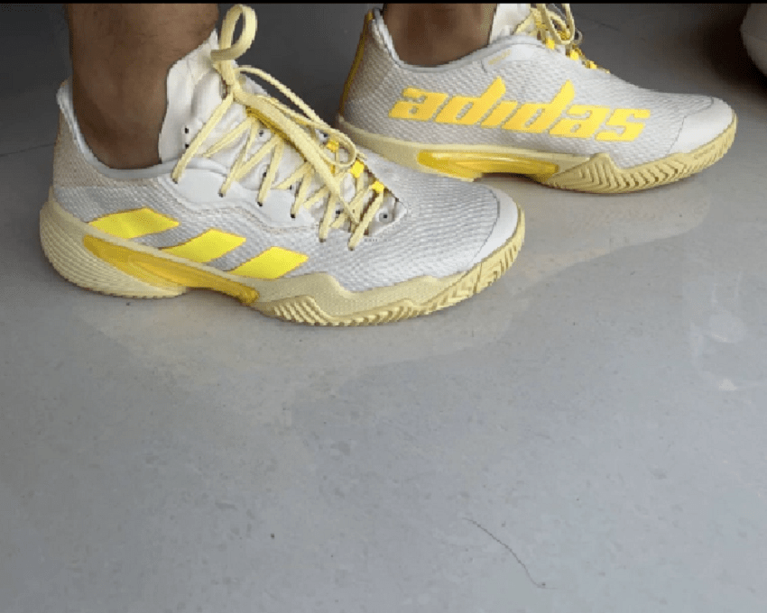 Giày Tennis Adidas Barricade 'Beige Yellow' GY1448 - Ảnh 6