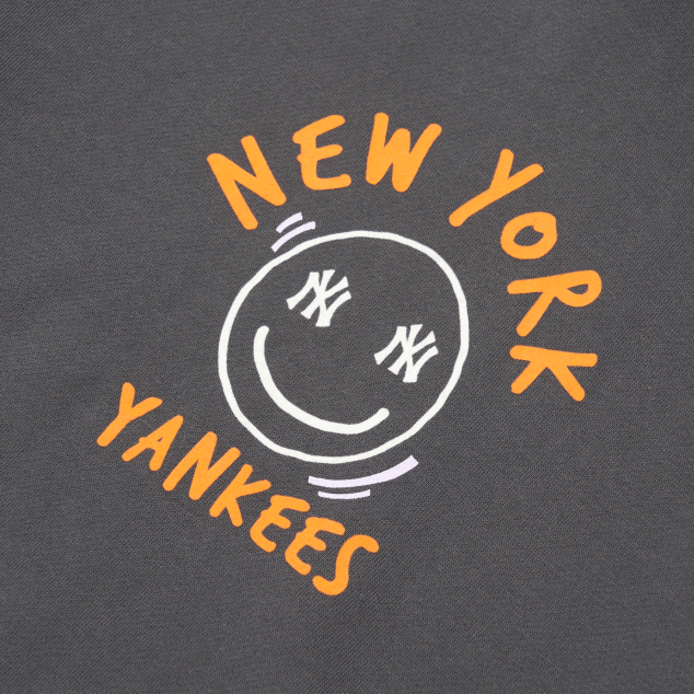 Áo MLB Like Smile Brushed Mega Overfit Hoodie NY Yankees 3AHDL5116-50CGS - Ảnh 3