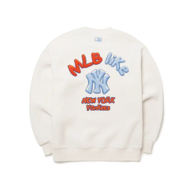 Alternative view of Áo MLB Like Fleece Overfit Sweatshirt New York Yankees 3AMTF5316-50CRS