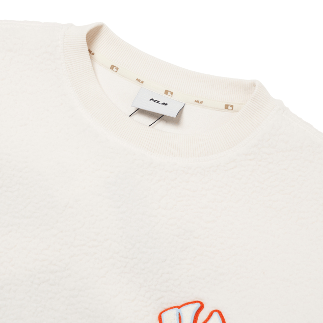 Áo MLB Like Fleece Overfit Sweatshirt New York Yankees 3AMTF5316-50CRS - Ảnh 3