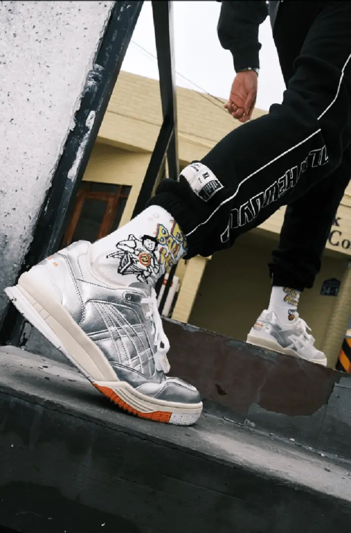 Giày Asics Gel-Spotlyte Low V2 'Silver White' 1203A258-020 - Ảnh 4