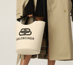 Alternative view of Túi Balenciaga Wave Tote M Natural 'Black' 599332-2HH13-9360