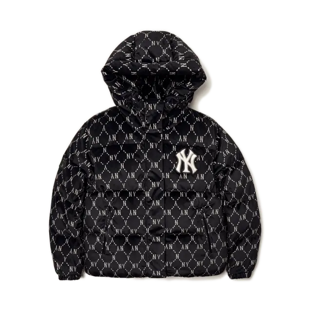 Áo MLB Diamond Monogram Crop Short Padded NY Yankees 3FDJM0216-50BKS
