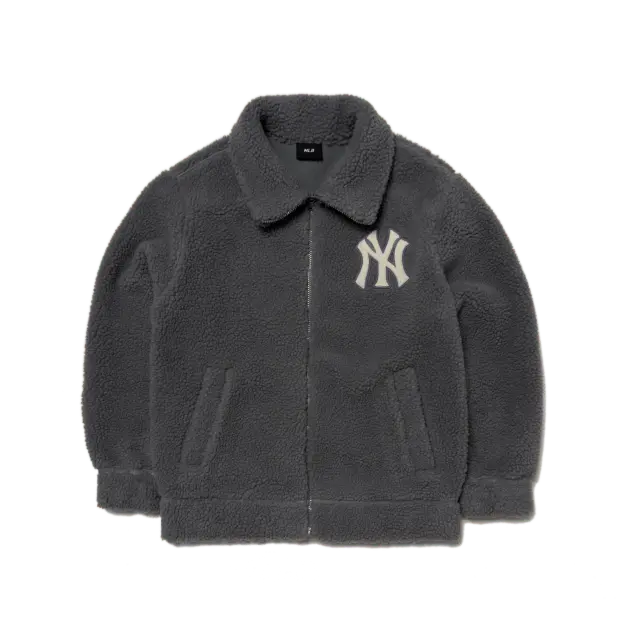 Áo MLB Basic Stand Neck Dumble Fleece Jumper 3AJPF0316-50GRD