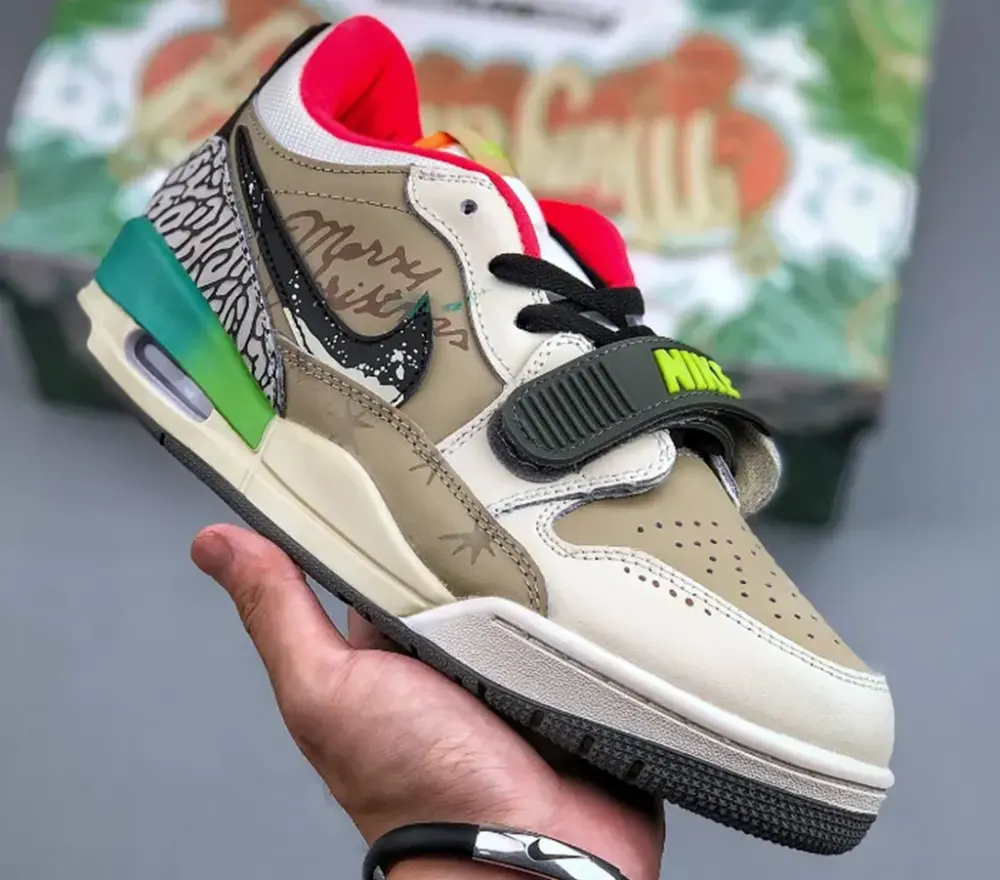 Alternative view of Giày Nike Air Jordan Legacy 312 Low 'White And Orange Green' DZ2762-101