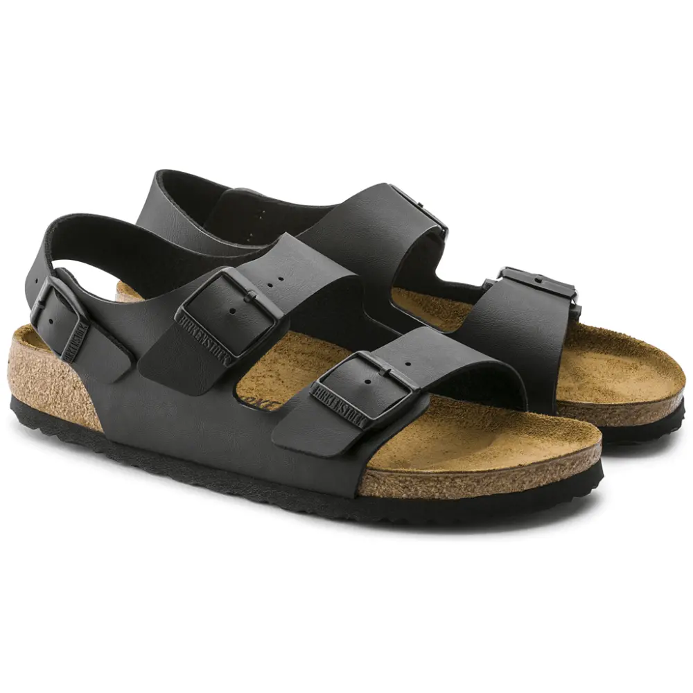 Dép Birkenstock Milano Birko Flor 'Black' 34793 - Ảnh 6