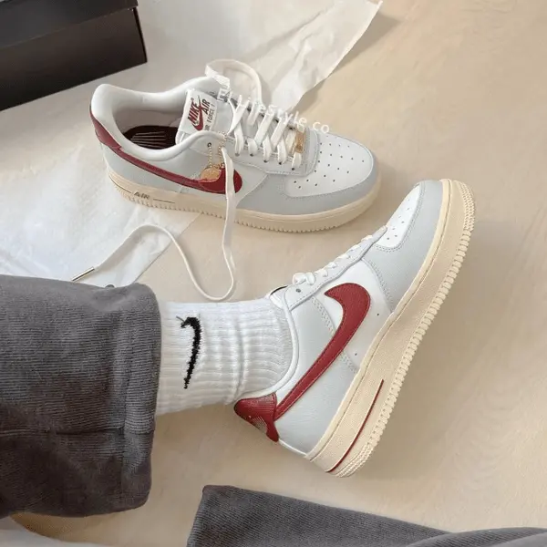 Giày Nike Air Force 1 Low Just Do It 'Photon Dust Team Red' DV7584-001 - Ảnh 6