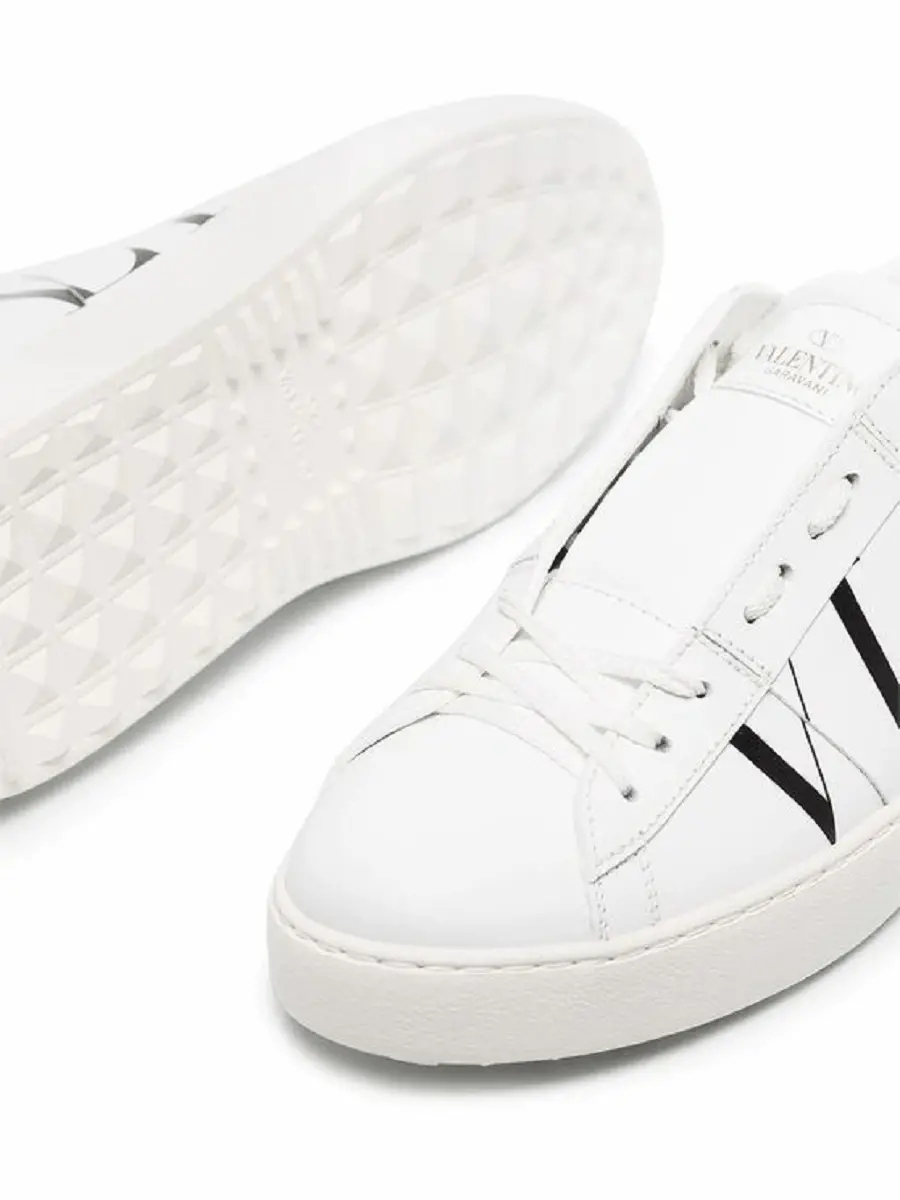 Giày Valentino Gavarani Women's White Leather Sneakers UW2S0781PSTA01 - Ảnh 5
