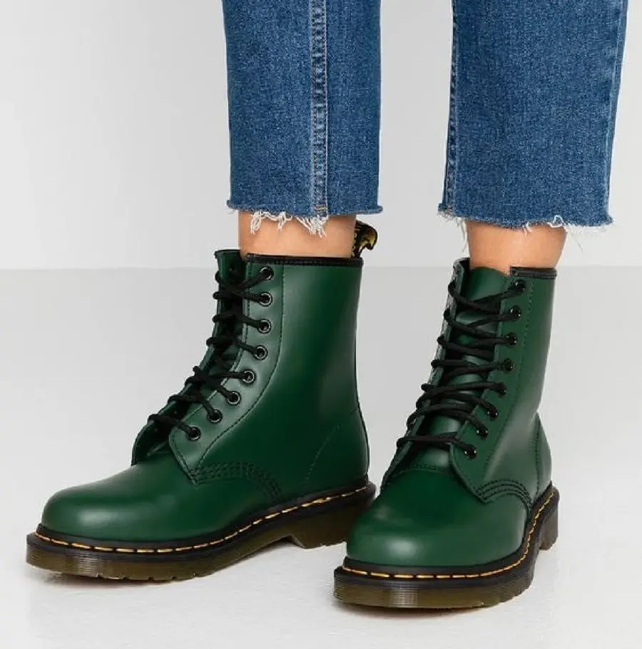 Giày Dr. Martens 1460 Green Smooth 11822207 - Ảnh 9