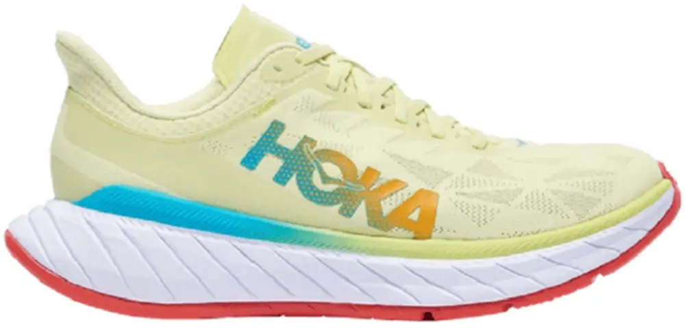 Giày Hoka Carbon X2 Luminary Green Hot Coral 1113526-LGHC