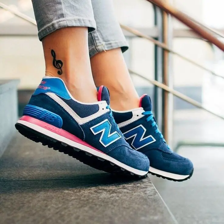 Giày New Balance Womens 574 Core Trainers WL574MOY - Ảnh 5