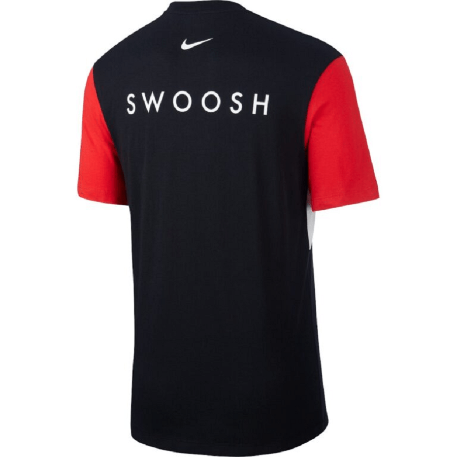 Áo Nike Sportswear Swoosh Shortsleeve Shirt ‘BlackRedWhite’ CU9736-010 - Ảnh 3