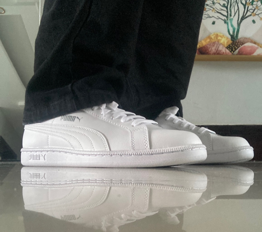 Giày Puma Classic Retro Smash L White Trainers 356722-02 - Ảnh 2