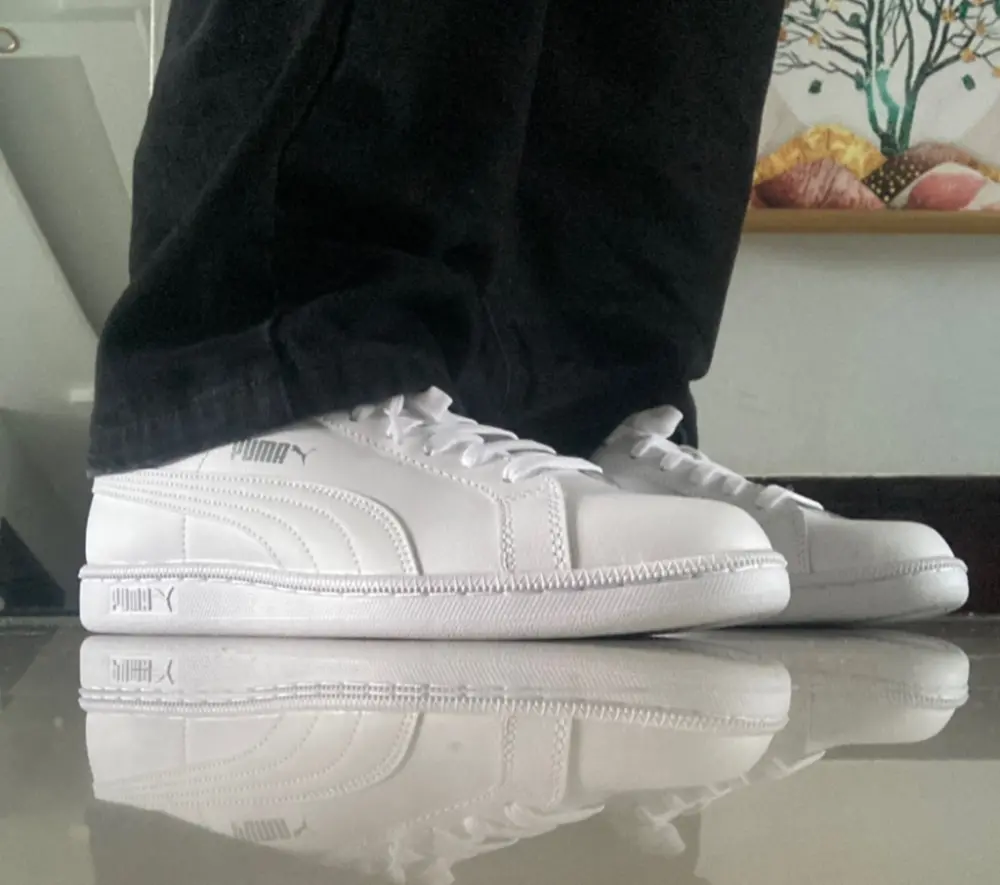Alternative view of Giày Puma Classic Retro Smash L White Trainers 356722-02