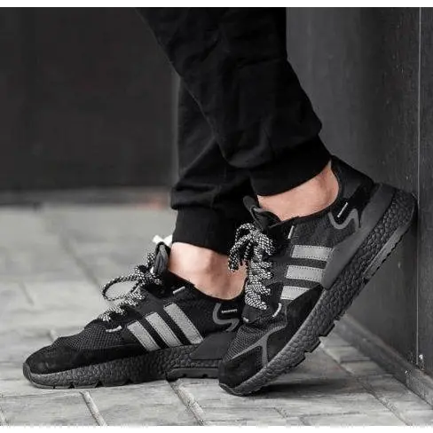 Giày Adidas Nite Jogger 'Triple Black' BD7954 - Ảnh 5