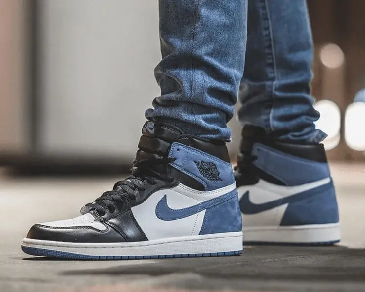 Giày Nike Air Jordan 1 Retro High OG 'Blue Moon' 555088-115 - Ảnh 5