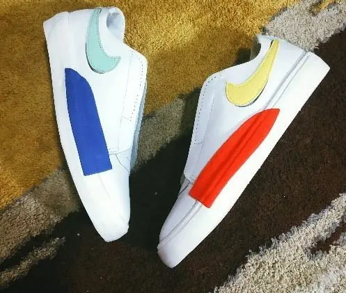 Alternative view of Giày Nike Wmns Blazer Slip 'White Multi-Color' CJ1651-101
