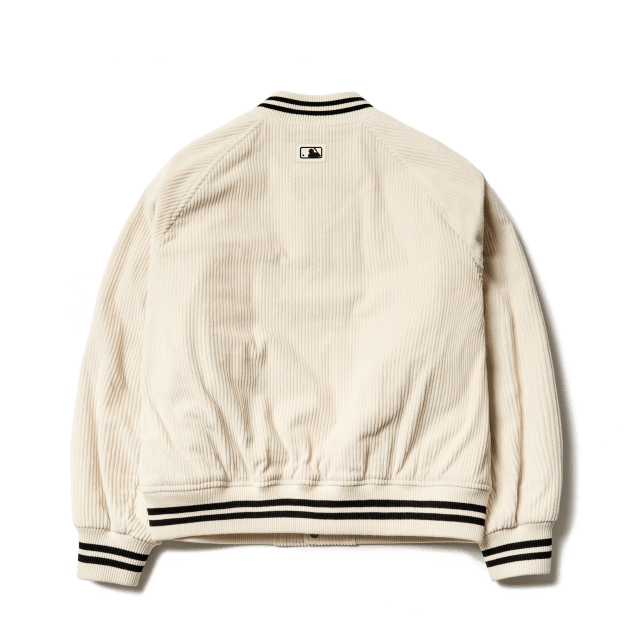 Áo MLB Bomber Basic Padded Corduroy Jumper NY Yankees 3AJP02016-50CRS - Ảnh 6
