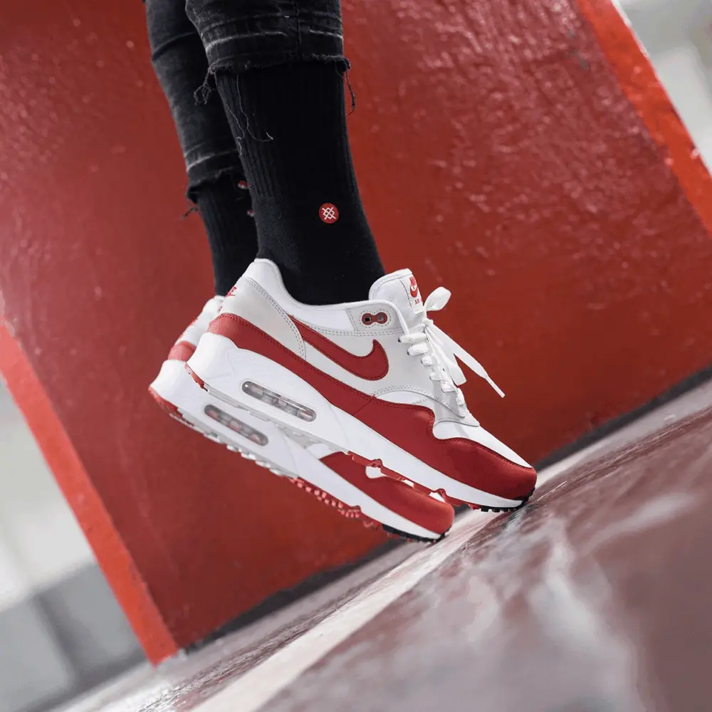 Giày Nike Air Max 90/1 'Sport Red' AJ7695-100 - Ảnh 4