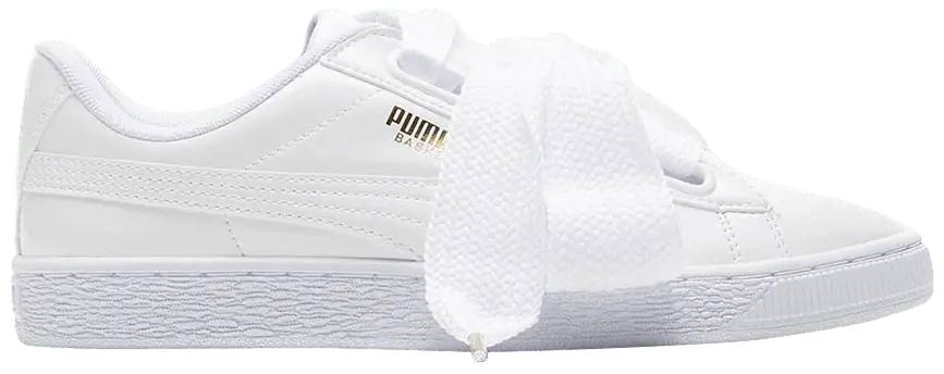Giày Puma Basket Heart Patent Leather 'White' 363073-02