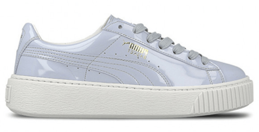 Giày Puma Basket Platform Patent Halogen Blue 363314-01