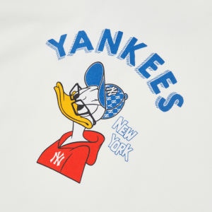 Alternative view of Áo MLB X DISNEY Donlad Duck Big Logo Overfit Hoodie NY Yankees 3AHDD1014-50IVS