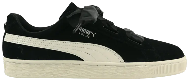 Giày Puma Suede Heart Jewel Jr 'Black White' 365138-03