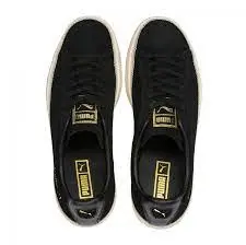 Giày Puma Suede Trim 'Black White' 369639-01 - Ảnh 3