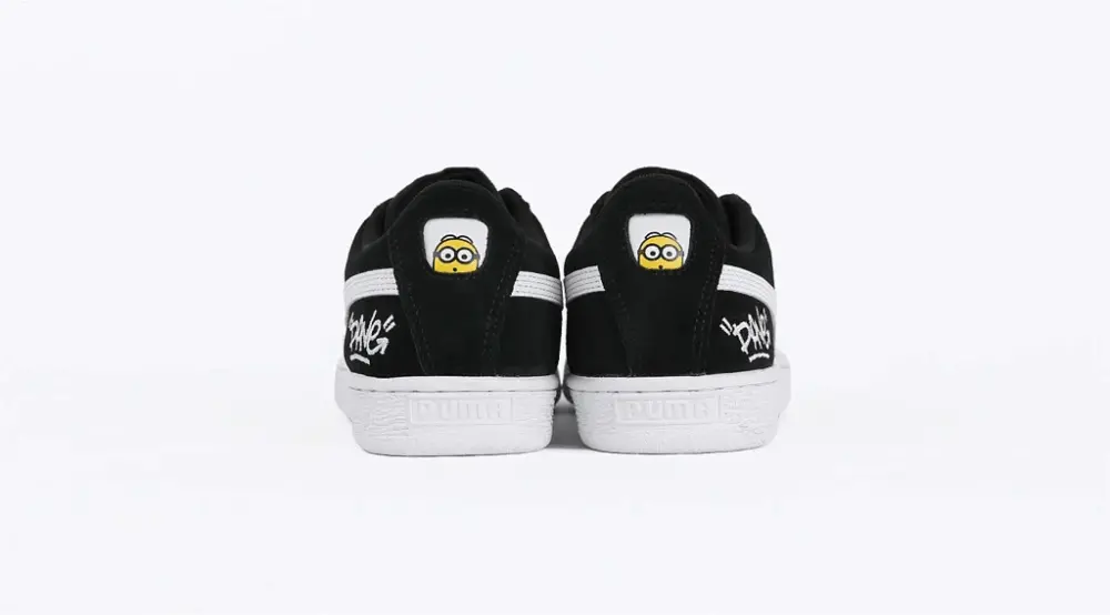 Giày Puma Minions Suede Jr 'Black White' 365527-03 - Ảnh 6