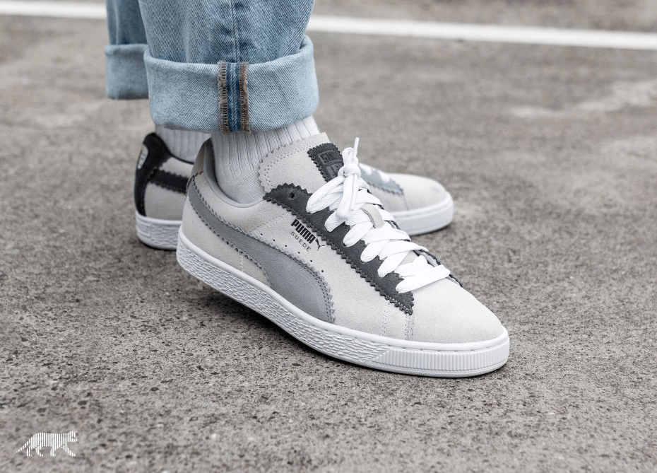 Giày Puma Michael Lau x Suede Classic 'White Grey' 366313-01 - Ảnh 4