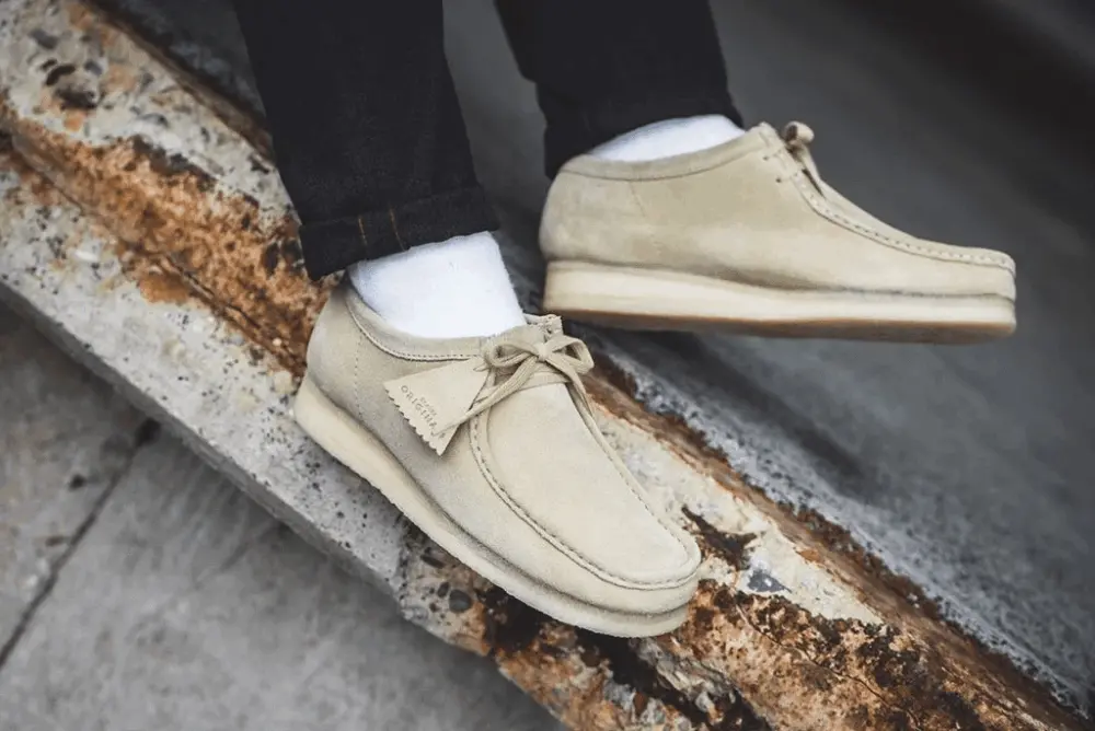 Giày Clarks Wallabee Cup 'White Nubuck' 261-58153 - Ảnh 3