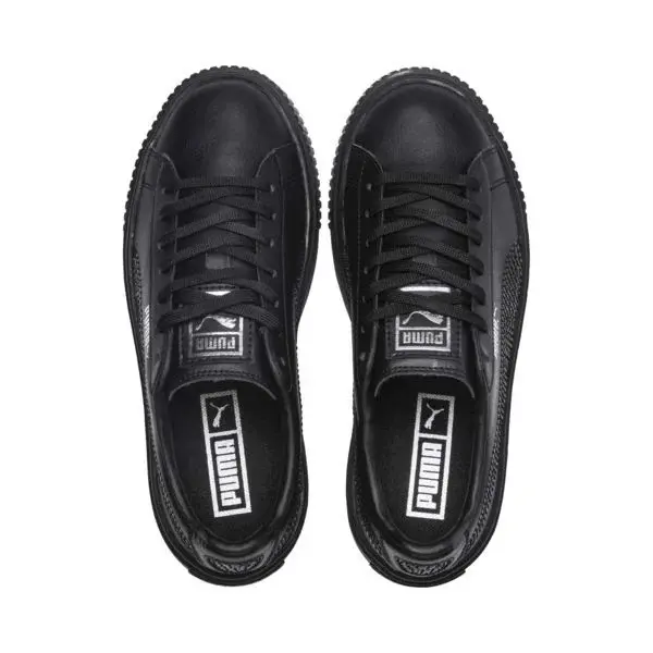 Alternative view of Giày Puma Basket Platform 'Black' 367237-01