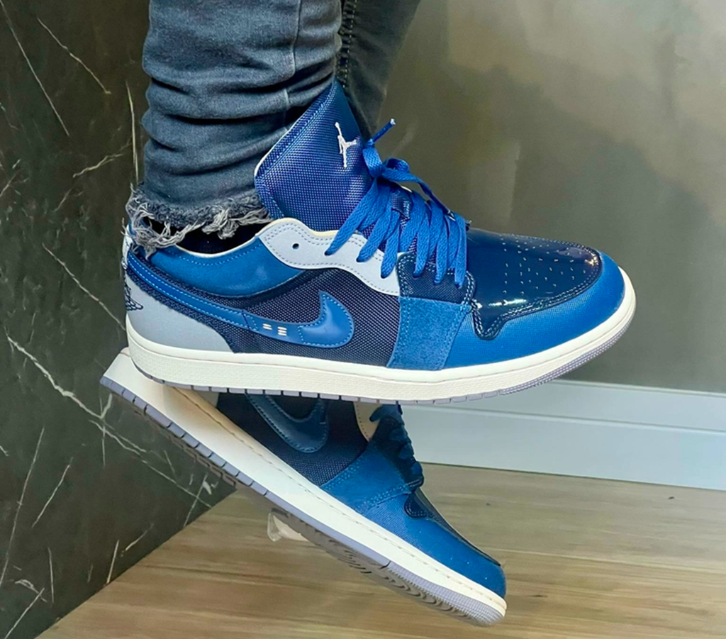 Giày Nike Air Jordan 1 Low SE Craft 'French Blue' DR8867-400 - Ảnh 2