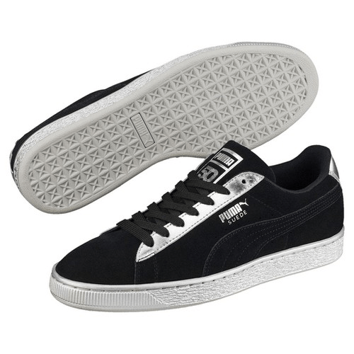 Giày Puma Suede Classic Metallic 'Black Grey' 367397-03 - Ảnh 8