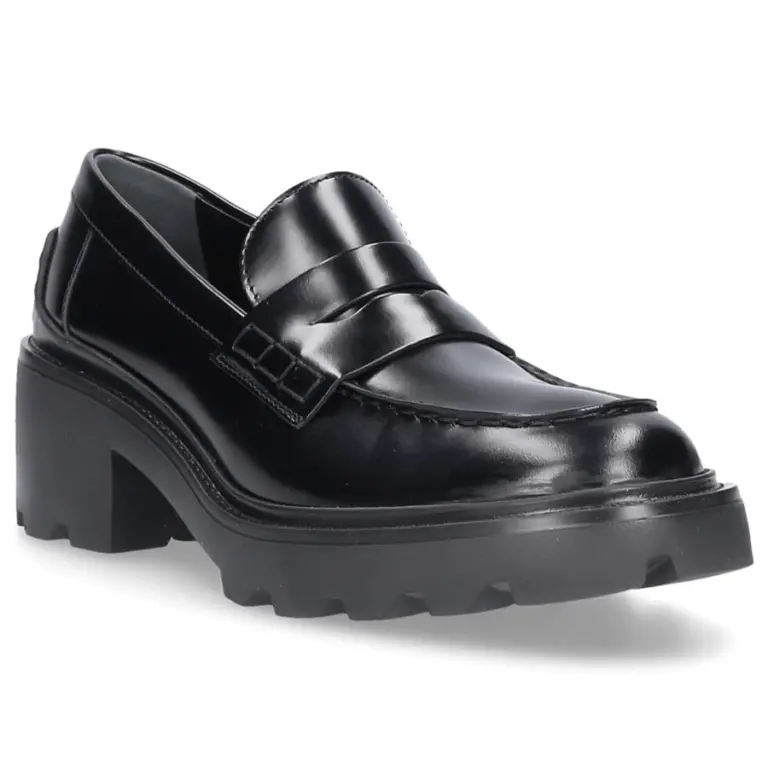 Giày Tod’s Heeled Leather Penny Loafers XXW08D0EW80SHAB999 - Ảnh 5