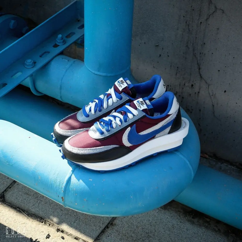 Giày Nike Sacai x Undercover x LDWaffle 'Maroon Team Royal' DJ4877-600 - Ảnh 3